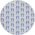 thumbnail image 2 of Addison Rugs Dream Shag Premium Machine Washable Transitional Seahorses Blue Round Rug, 8' x 8', 2 of 8