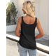thumbnail image 4 of Camisetas sin mangas Zeagoo para mujer 2025 con cuello en U y fruncidas laterales, paquete de 2, 4 of 5
