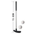 thumbnail image 6 of Huanledash 1 Set Mini Golf Putter Club with 2 Golf Balls TPR Grip Right Left Handed Stainless Steel Golf Club Kids Adults Table Game Golf Putter Training, 6 of 8