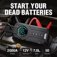 thumbnail image 2 of Car Emergency Start Air Pump 150PSI Air Compressor 2000A Emergency Start Power Bank Lighting Battery Start Equipment A, 2 of 5
