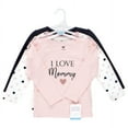 thumbnail image 2 of Hudson Baby Infant Girl Long Sleeve T-Shirts, Girl Mommy Pink Navy, 5 Toddler, 2 of 5