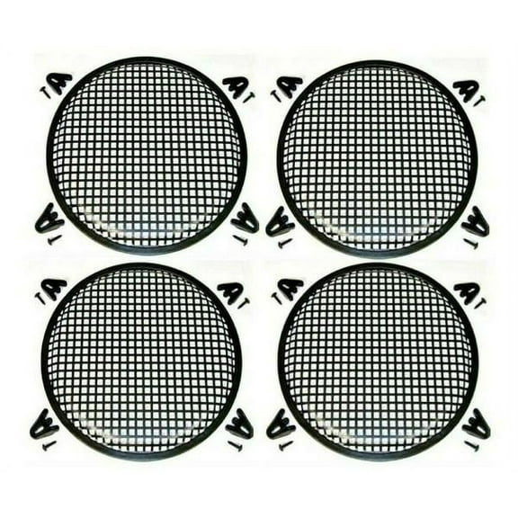4 MK Audio MKDJS18 18" Subwoofer Speaker Grill18" Subwoofer Speaker Metal Mesh Cover Waffle Speaker Grill Protect Guard DJ