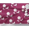 thumbnail image 2 of Soimoi Modal Satin Fabric Bamboo Tree,Moon & Stork Bird Fabric Prints by Yard 42 Inch Wide, 2 of 3