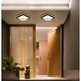 thumbnail image 2 of Luz de techo LED impermeable, lámpara de techo LED IP65 para sala de estar, baño, oficina, terraza exterior y más (30w + luz cálida B), 2 of 5