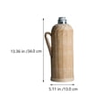 thumbnail image 2 of EeaseMX tetera térmica tradicional de bambú hecha a mano, práctica botella de agua., 2 of 7
