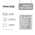 thumbnail image 6 of Regency Heights Twin Size Cotton Flannel Sheet Set, 3-Piece Flannel Bed Sheets Twin, 100% Cotton Bed Sheets Set with Deep Pocket, Pink/Grey Snowflakes, 6 of 7