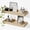 Oak, variant on Oak Floating Shelves Set of 2, 15.7" Wall Mounted Shelves for Bathroom,Bedroom,Kitchen&Office,with -Raised