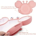 thumbnail image 4 of PEACNNG Portable Baby and Kids Plates, BPA-Free Strong Suction Plates for Toddlers, Dishwasher and Microwave Safe Silicone Placemat, 4 of 5