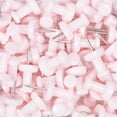 thumbnail image 2 of JAM Paper Push Pins, Baby Pink, 2 Packs of 100, 2 of 6