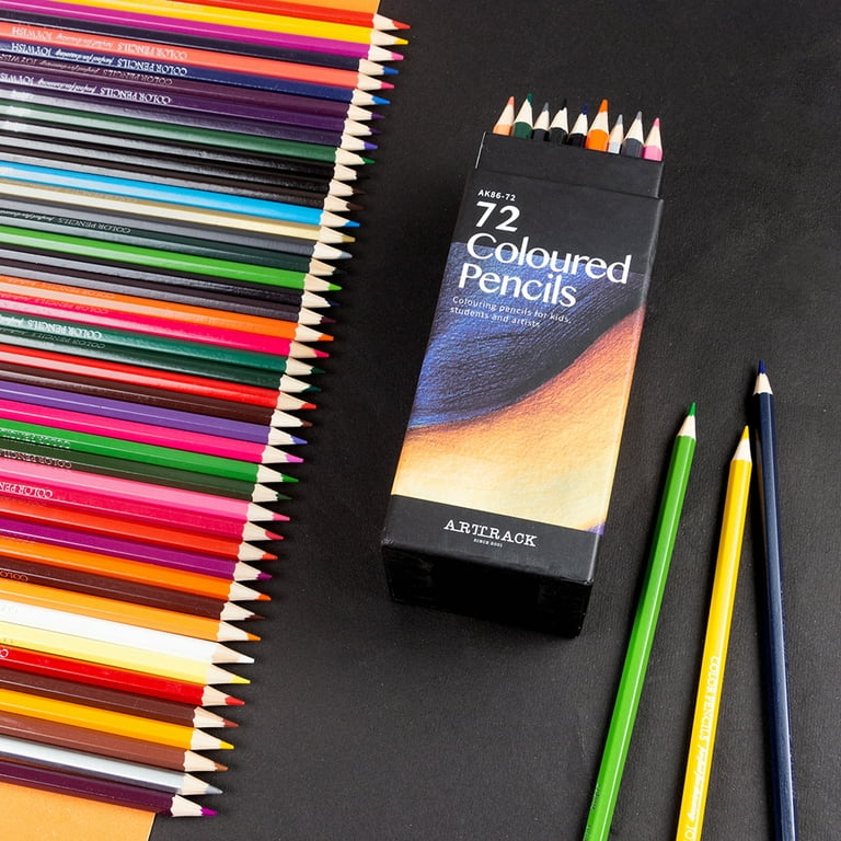 ArtBeek Colored Pencils, Professional Set of 72 Colors, Soft Wax-Based Cores, Art Supplies for Drawing Art and Sketching