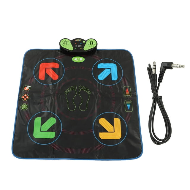 Almohadilla de baile eléctrica con 3 modos de juego ajustables y punta de flecha, almohadilla de baile electrónica plegable para niños.