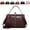 Coffee, variant on 2026 New Elegant Waterproof Women’s Leather Kiss-Lock Tote Handbag, Oil Wax PU Leather Handbag, Women Vintage Crossbody Bag