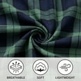 thumbnail image 5 of LANBAOSI Mens Pajamas Set Short Sleeve T-shirt and Plaid PJ Pants Set Soft Lounge Set, 5 of 8