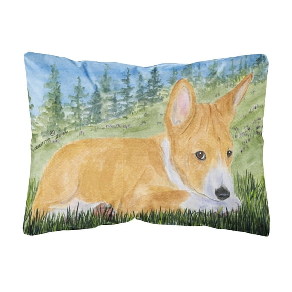 Carolines Treasures SS8016PW1216 Basenji Decorative Canvas Fabric Pillow, Large, Multicolor