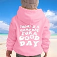 thumbnail image 5 of Oversized Hoodies For Teen Trendy Casual Long Sleeve Letter Printed Hooded Sweatshirt Fall Winter Preppy Clothes Tops - Pink,1-2 Years, 5 of 6
