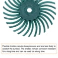 thumbnail image 5 of 30 Pieces Radial Bristle Disc Set 1" 80 Grit Detail Abrasive Brush Kit with 1/8" 3/32" Shank Mandrels, Green, 5 of 7