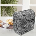 thumbnail image 3 of Black and White Stand Mixer Cover, Abstract Shapes and Dots Water Themed Bubbles and Waves Ocean Surface, Kitchen Appliance Organizer Bag Cover with Pockets, 5 Quarts, Black White, by Ambesonne, 3 of 4