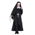 thumbnail image 5 of Women'S Halloween Nun Costume Dress, Long Sleeve Cosplay Outfit For Role Play Parties, Stage Performances, Themed Events, Holiday Gatherings, Costume Events And Adult Dress Up Wear, 5 of 7