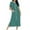 Green, variant on 2025 Women Zip Up Nightgown Short Sleeve Sleepwear Dress with Pockets Soft Cotton Lounge Dress Loungewear Pajamas
