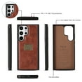 thumbnail image 3 of Dteck for Samsung Galaxy S23 Plus Wallet Case, 2 in 1 Leather Zipper Purse Detachable Magnetic 14 Card Slots Money Pocket Clutch Cover for Samsung Galaxy S23+ 6.6",Brown, 3 of 9