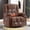 Brown, variant on UHOMEPRO Swivel Rocker Recliner Chair with Massage and Heat, Reclining Lounge Chair with 8 Point Vibration, 65° Rocking, Cup Holders, USB Port and Storage Pockets, Grey