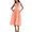 Orange, variant on Eternatastic Women's V-Neck Sleeveless Midi Dress for Wedding Guest, Graduation, Party Ladies Beach Sundress Dresses with Pockets