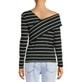 thumbnail image 6 of Nine.Eight Women’s Off Shoulder Wrap Top with Long Sleeves, 6 of 6