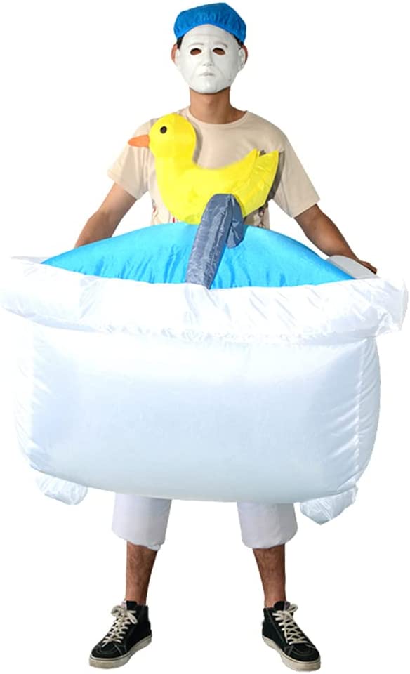 LANGM Bathtub Cosplay Costumes Inflatable Clothes Funny Performance