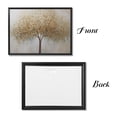 thumbnail image 4 of Aarocafa – Sleek Black Plastic Frame Golden Tree Canvas – Modern Edgy Decor with Scratch-Resistant Frame for Contemporary & Industrial Spaces – 12x16in – Black Frame, 4 of 7