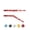 Red, variant on BLUEWING Adjustable Bent Rod Butt Heavy Duty Aluminum Alloy Rod Butt with Adjustable Angles at 0°, 30°, and 60° for Offshore Fishing, Up to 800lb Test, #4 Long Blue