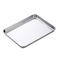 thumbnail image 3 of Tnarru Plateau de Four en Acier Inoxydable Compact et Robuste, Plateau à Biscuits Multifonction, Assiette Plate, Rouleau de Riz, Plat Vapeur pour Griller et Griller, Argent, 3 of 8