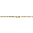 thumbnail image 4 of 14K Yellow Gold necklace Rope chain Diamond-cut 18 in 2 mm, 4 of 5