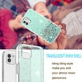 thumbnail image 4 of Compatible with Samsung A03 Case Cute Glitter Clear Sparkly Cases Shockproof Samsung Galaxy A03 Phone Case for Women Girls Silicone Slim Bling Protective Cover (Green), 4 of 14