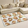 thumbnail image 2 of Coolnut Lightweight Soft Area Rugs 31x20 Inch, Playful Monkeys Set Floor Mat Doormat for for Rooms Entrance Hardwood Floor Living Room 2'7" x 1'8"） Nursery Rugs, 2 of 6