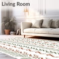 thumbnail image 2 of ODIKA 6'x9' Machine Washable Non-Slip Area Rug, Stripe Interlocking Zigzag with Subtle Hints High Traffic Rug, Green, 718556, 2 of 7