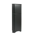 thumbnail image 3 of Prepac Elite Tall 2-Door Corner Storage Cabinet, Black, 3 of 7
