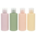 4Pcs Portable Travel Containers Toiletries Containers Leak Proof Travel Bottles