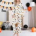 thumbnail image 2 of NMMUED Halloween Pajamas Women Halloween Clothes for Women Fall Pjs for Women Loungewear Sets Woman Fall Pajamas Women Halloween Matching Pjs, Beige M, 2 of 5