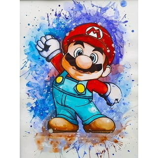 Diamond Crystal Painting DIY 5D Super Mario Paint by Numbers Cute Wall Art  Décor - Painting Supplies