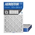 thumbnail image 6 of Aerostar 12x24x1 MERV 13 Pleated Air Filter, 4 Pack, Furnaces Filters, HVAC Filter, Air Conditioners Vent Filter Replacement for Home, 6 of 6