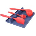 thumbnail image 2 of Soporte para cucharas, soporte para utensilios de silicona 2 en 1 con almohadilla de goteo para múltiples utensilios de cocina, soporte para cucharas para estufa, tamaño más grande, sin BPA,, 2 of 5