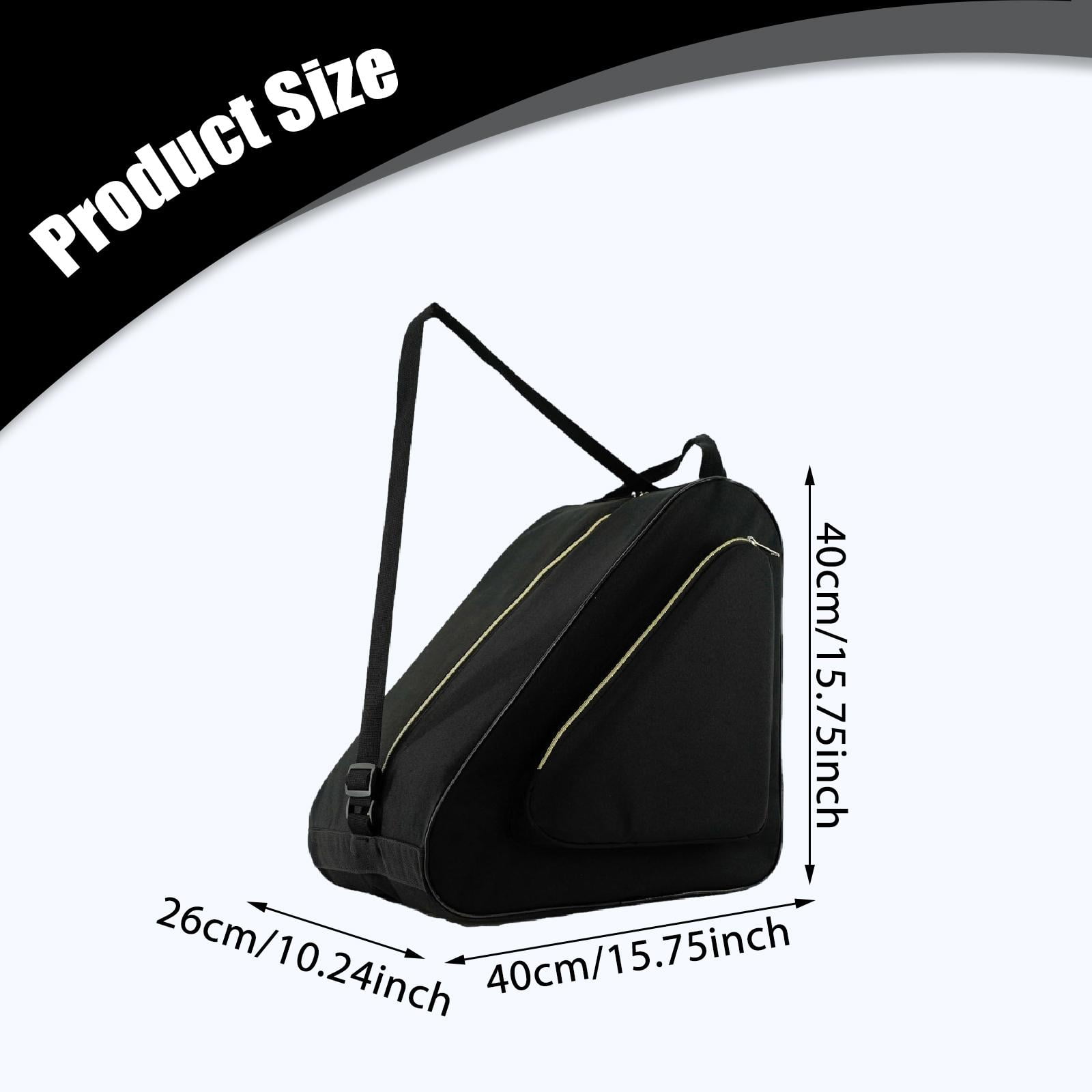 Roller Skate Bag Skates Storage Bag Ice Skating Shoes Carrier Large Capacity 40x40x26cm Suitable for Children Adults
