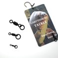 thumbnail image 2 of 20 Pcs Anneau de Pêche à la Carpe Micro Crochet Pivotant Accessoires Flexibles pour Pêche à la Carpe Pivotant avec Anneau pour D-Rig Chod Rig Tackle 20X UK 8, 2 of 6