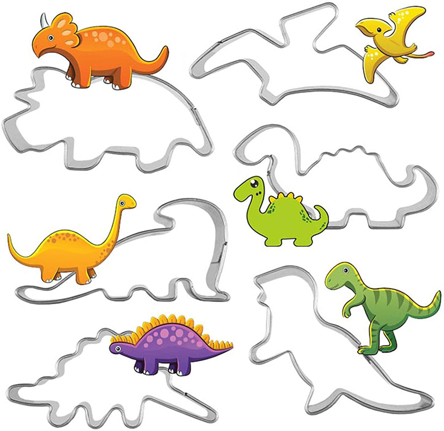 Dinosaur D Stainless Steel Cookies Cutters Cake Baking Biscuit DIY Mould Mold /