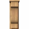 thumbnail image 2 of 8"W x 12"D x 24"H Newport Rough Sawn Corbel w/Backplate, Western Red Cedar, 2 of 9
