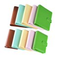 thumbnail image 4 of Carpeta de cuero PU para manualidades, cubierta de cuaderno, diario, Agenda, planificador, cubierta de papel, papelería escolar, Color macarrón A6/A5, 4 of 4