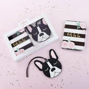 Passport Cover and Luggage Tag, Kate Aspen Ooh La La Getaway Gift Set | Perfect Party Favor or Guest Gift for Birthdays, Bridal Showers or Destination Weddings (Set of 2)