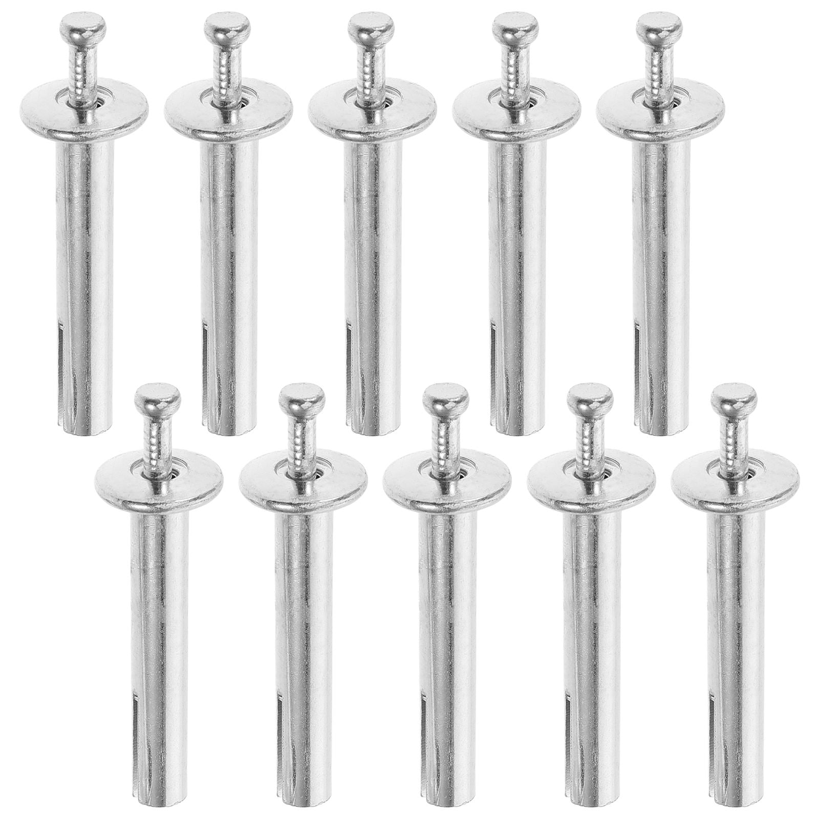 GOOHOCHY 100pcs 8x50mm Anchor Expansion Nails Concrete Fasteners Wall Screws for Quick Installation on Tiles, Wood, and More