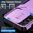 thumbnail image 3 of for Samsung Galaxy A35 Case with Sliding Camera Lens Cover, Shockproof Rugged Hard PC Back & TPU Edge Military Grade Dual-Layers Protection Non-Slip Phone Case for Galaxy A35, Purple, 3 of 7