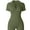 03Olive Green, variant on MINTREUS Women Rompers Short Sleeve V Neck Summer Casual Stretch Overalls Shorts Jumpsuit 2025 Clothes